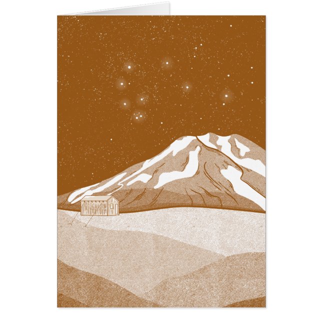 Cartão Syme Hut Mount Taranaki (Frente)