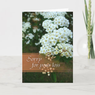 Cartão Sympathy card - Sorry for your loss