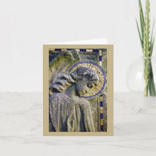 Cartão Sympathy Card with Angel Sculpture