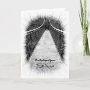 Cartão Sympathy on the Loss of Your Father Bridge Card