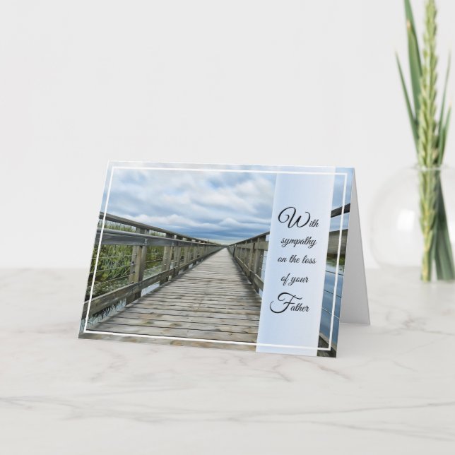 Cartão Sympathy on the Loss of Your Father Card (Frente)