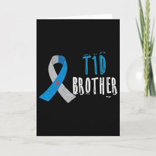 Cartão T1d Brother Blue Ribbon Type 1 Sensibilização para