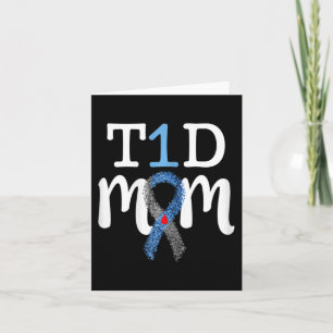 Cartão T1D Mãe - Mamãe de Sensibilização para a Diabetes 