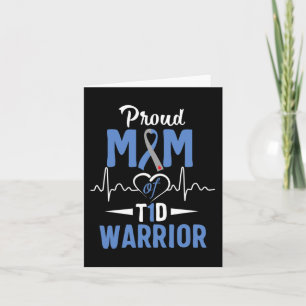 Cartão T1D Orgulho Mãe Diabetes Sensibilização Tipo 1 Ins