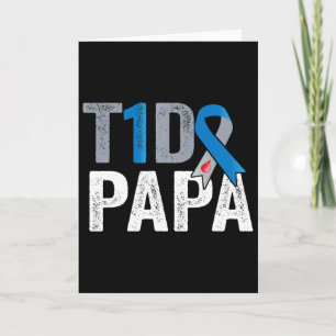 Cartão T1d Papai Sua Luta É Minha Luta Contra Diabetes Ti
