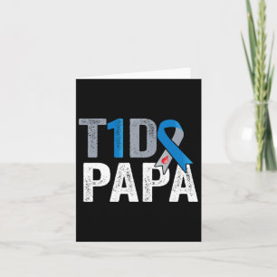 Cartão T1d Papai Sua Luta É Minha Luta Contra Diabetes Ti