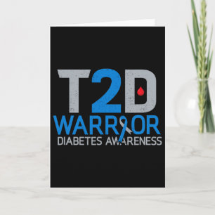 Cartão T2d Detecção do Diabetes do Guerreiro Tipo 2 Image