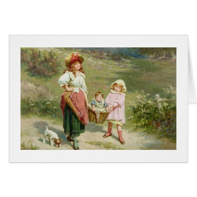 Cartão T33572 ao mercado, para comprar um porco gordo (Frente Horizontal)