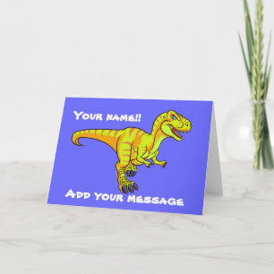 Cartão T-Rex cartoon