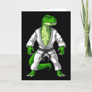 Cartão T-rex Dinossauro Jiu-jitsu Judô Karatê Taekwondo M