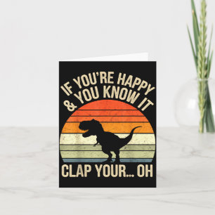 Cartão T Rex Dinossauro Meme Dino Engraçado Para Homens M