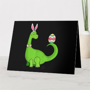Cartão T Rex Easter Bunny Engraçado Dinossauro De Ovos Cr
