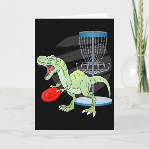 Cartão T Rex Frisbee Dinossauro Lançador Recreativo Dino 