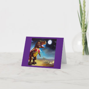 Cartão T Rex Space Opera Hero