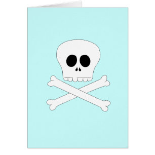 Cartão T-shirt do bebê do crânio