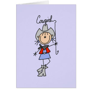 Cartão T-shirt e presentes da vaqueira do laço