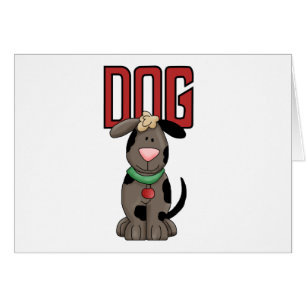 Cartão T-shirt e presentes do cão