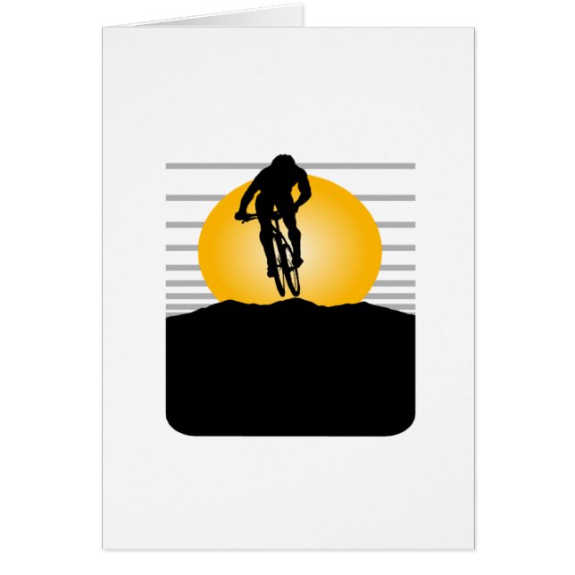 Cartão T-shirt e presentes do ciclista (Frente)