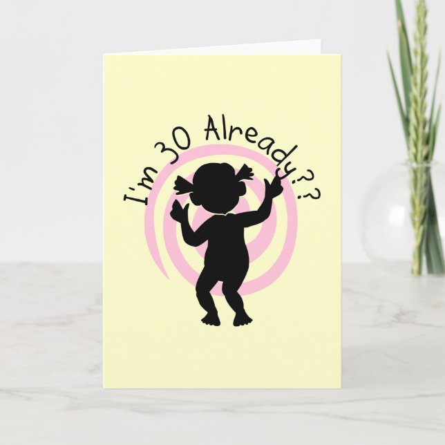 Cartão T-shirt e presentes do salto temporal 30 já (Frente)