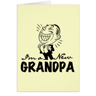 Cartão T-shirt e presentes novos de sorriso do vovô