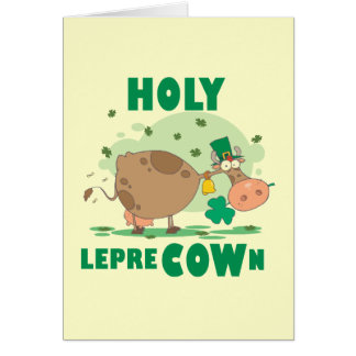 Cartão T-shirt e presentes SANTAMENTE de LepreCOWn