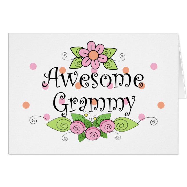 Cartão T-shirt impressionante de Grammy (Frente Horizontal)