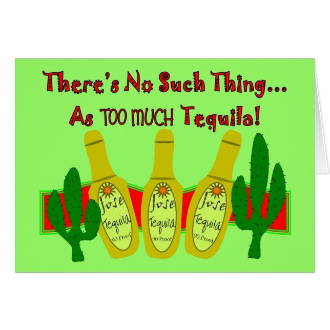 Cartão T-shirt & presentes dos amantes do Tequila (Frente Horizontal)