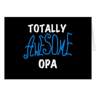 Cartão T-shirts e presentes, totalmente incríveis, azuis