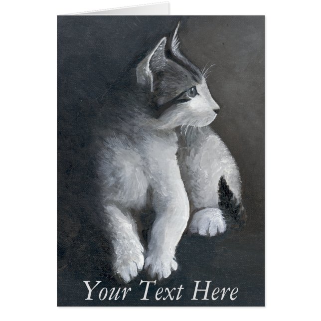 Cartão Tabby Kitten (Frente)