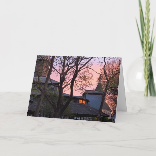 Cartão Tabernacle and Church Sunrise - Martha's Vineyard (Frente)