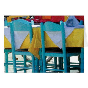 Cartão Tabletop do café