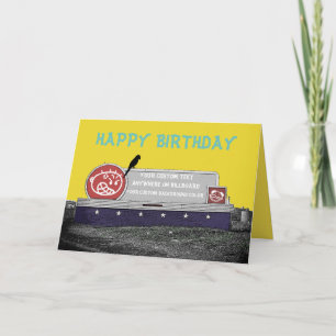 CARTÃO TABULEIRO DE ANIVERSÁRIO PERSONALIZADO COM PÁSSA