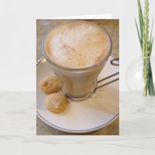 Cartão Taça Clássica de Café em Trujillo (Frente)