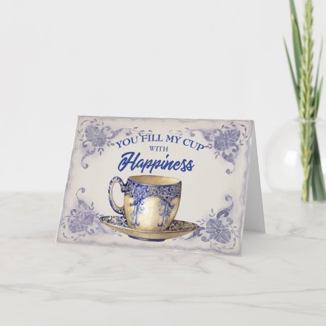 Cartão Taça da Felicidade (Frente)