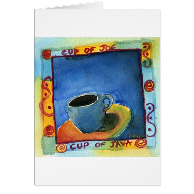 Cartão Taça Java de Joe (Frente)