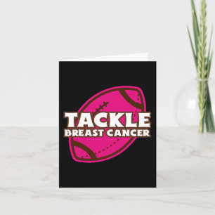 Cartão Tackear o Cancer de futebol americano do Cancer Br