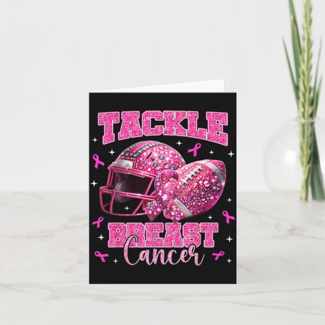 Cartão Tackle Breast Cancer Awareness American Football N (Frente)