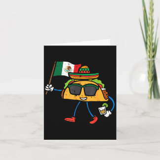 Cartão Taco Bandeira México Cinco De Mayo Mexicano