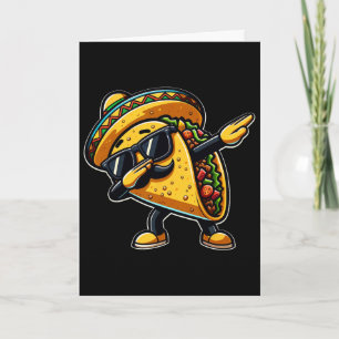 Cartão Taco Dabbing Cinco De Mayo Engraçado Dia Dos Pais