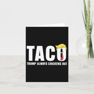 Cartão Taco Engraçado Comercializa Frango Taco Trump Semp