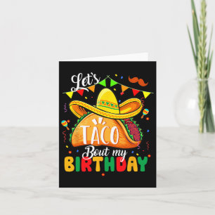 Cartão Taco Sobre Meu Aniversário Engraçado Cinco De Mayo