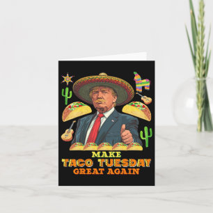 Cartão Taco Terça-feira Faça Taco Terça-feira Excelente N