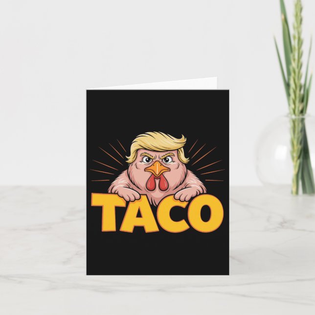 Cartão Taco Trump Sempre Cheira O Humor Político (Frente)