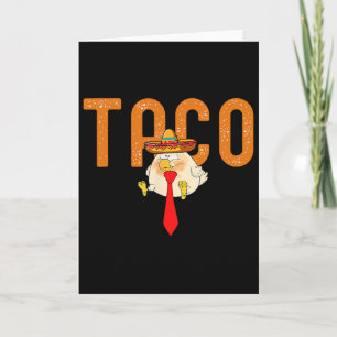 Cartão Taco Trump Sempre Desiste Frase Engraçada Camiseta