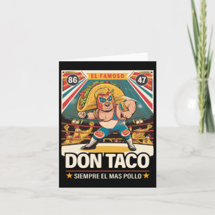 Cartão Taco Trump Sempre Fala Frangos Engraçado Vamos G