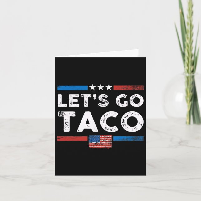 Cartão Taco vamos Go - Vintage 1 (Frente)
