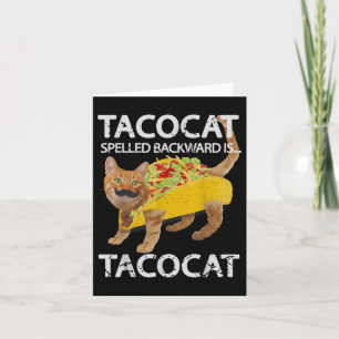 Cartão Tacocat Funny Cat Taco Taco Taco Tacos de Gatinho 
