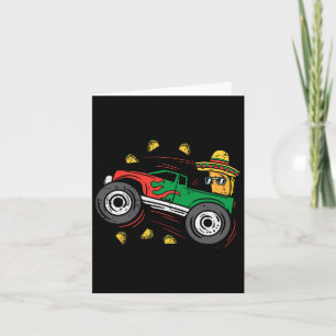 Cartão Tacos Andando Monstro Mexicano Cinco de Mayo K