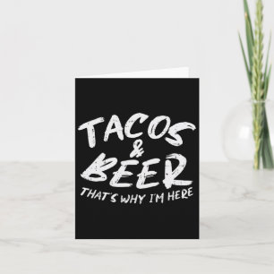 Cartão Tacos Cerveja Por Que Estou Aqui Pub Cinco De Mayo