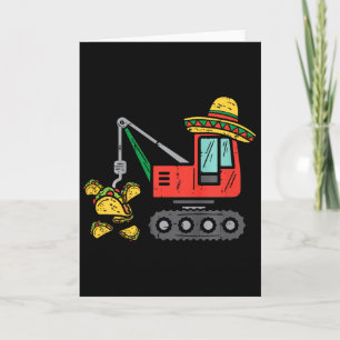 Cartão Tacos de Grou Mexicano para Crianças Meninos Festa